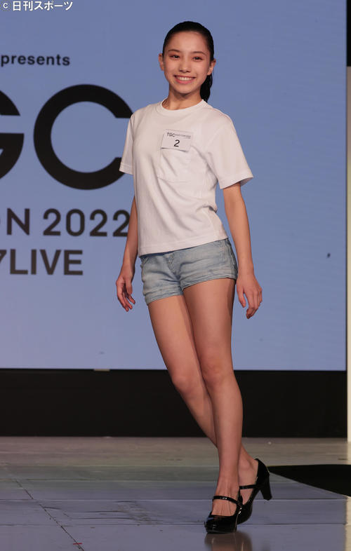 TGCオーディション2022に出場した佐藤七海さん（撮影・野上伸悟）