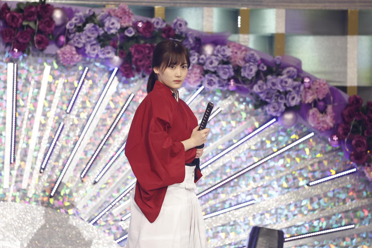「乃木坂46時間TV」で、殺陣に挑戦した山下美月