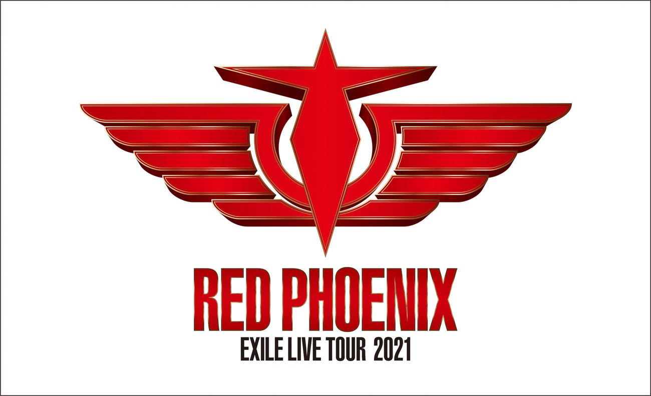 「EXILE LIVE TOUR 2021 RED PHOENIX」ロゴ