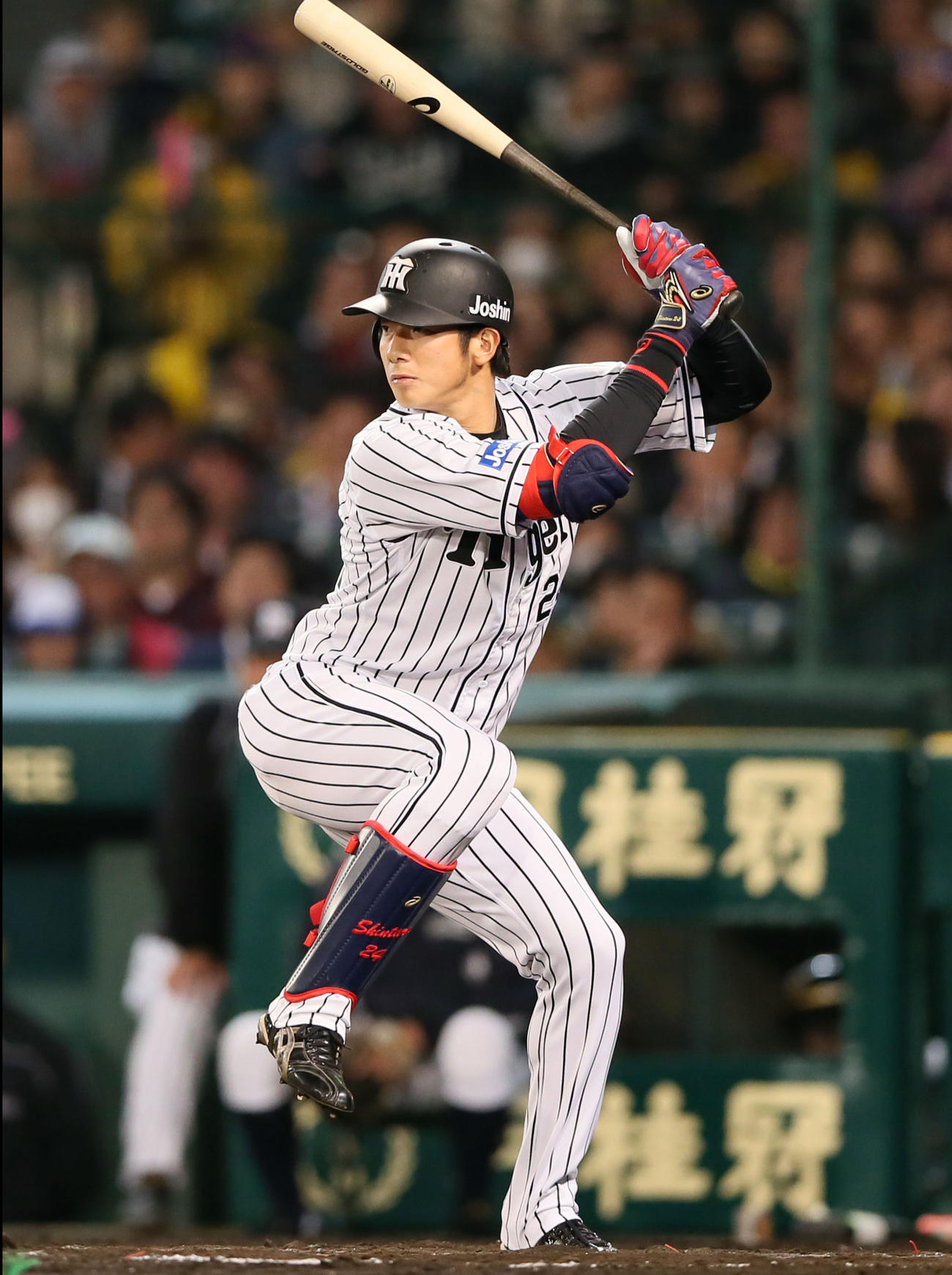 現役時代の横田慎太郎さんの打撃フォーム（2016年撮影）