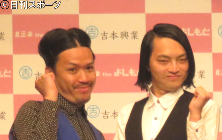 ピスタチオ伊地知大樹（左）、小沢慎一朗（2015年7月撮影）