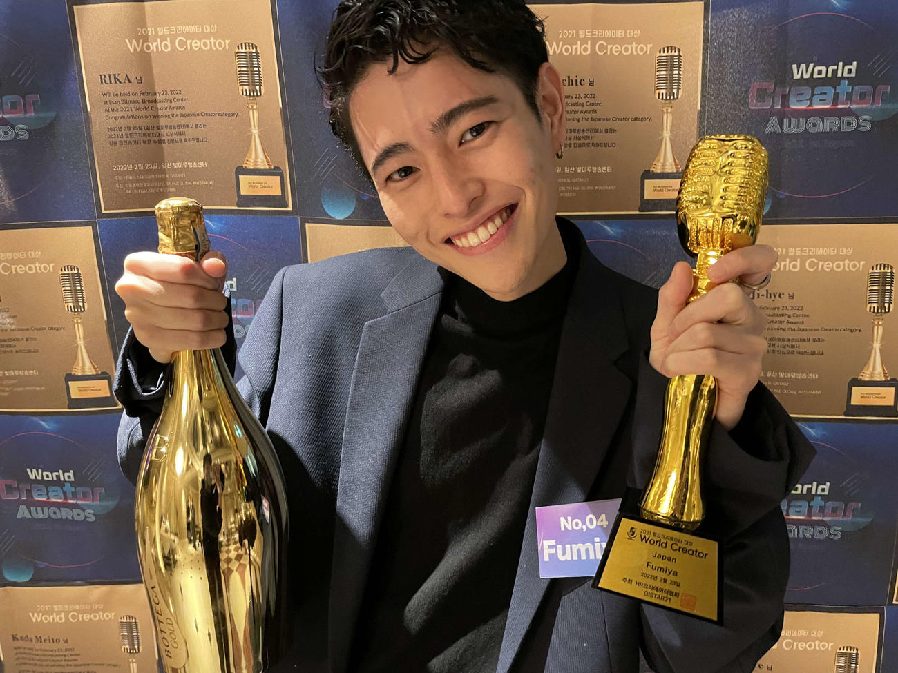 「2021 WORLD CREATOR AWARD」審査員特別賞を受賞したFumiya