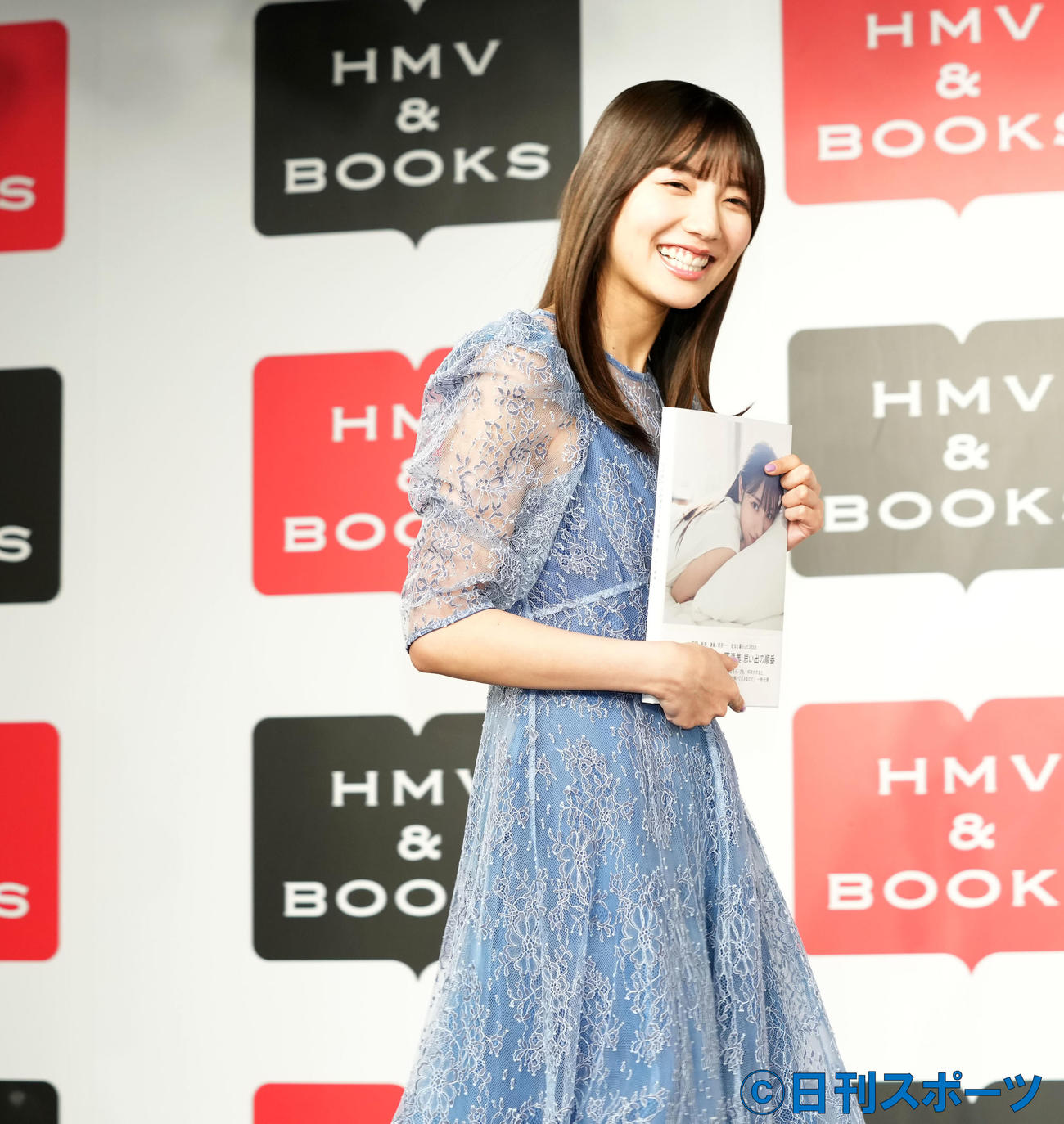 イベントに笑顔で登場した日向坂46の河田陽菜（撮影・横山健太）