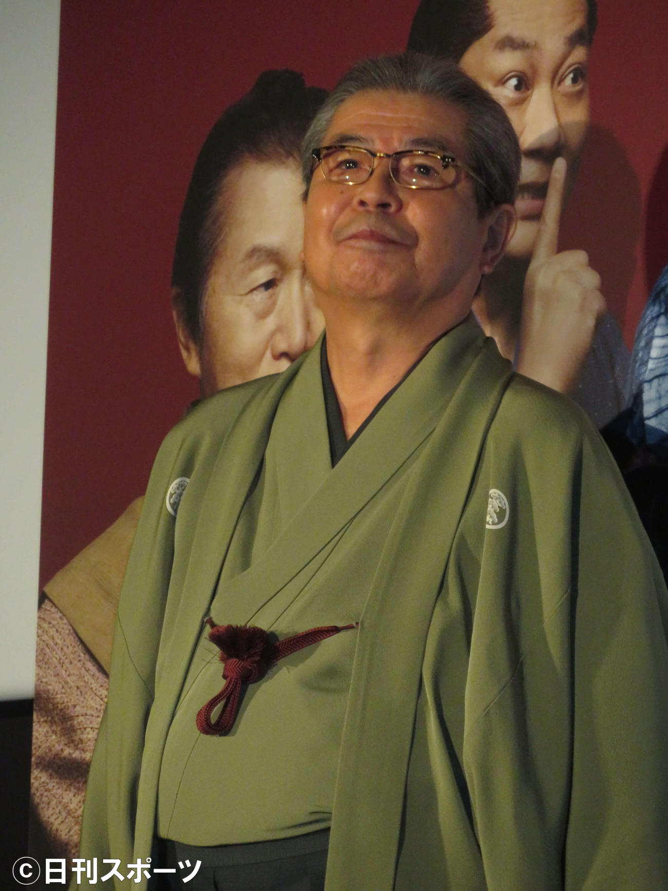 映画「大河への道」完成披露試写会に登壇した立川志の輔（撮影・村上幸将）