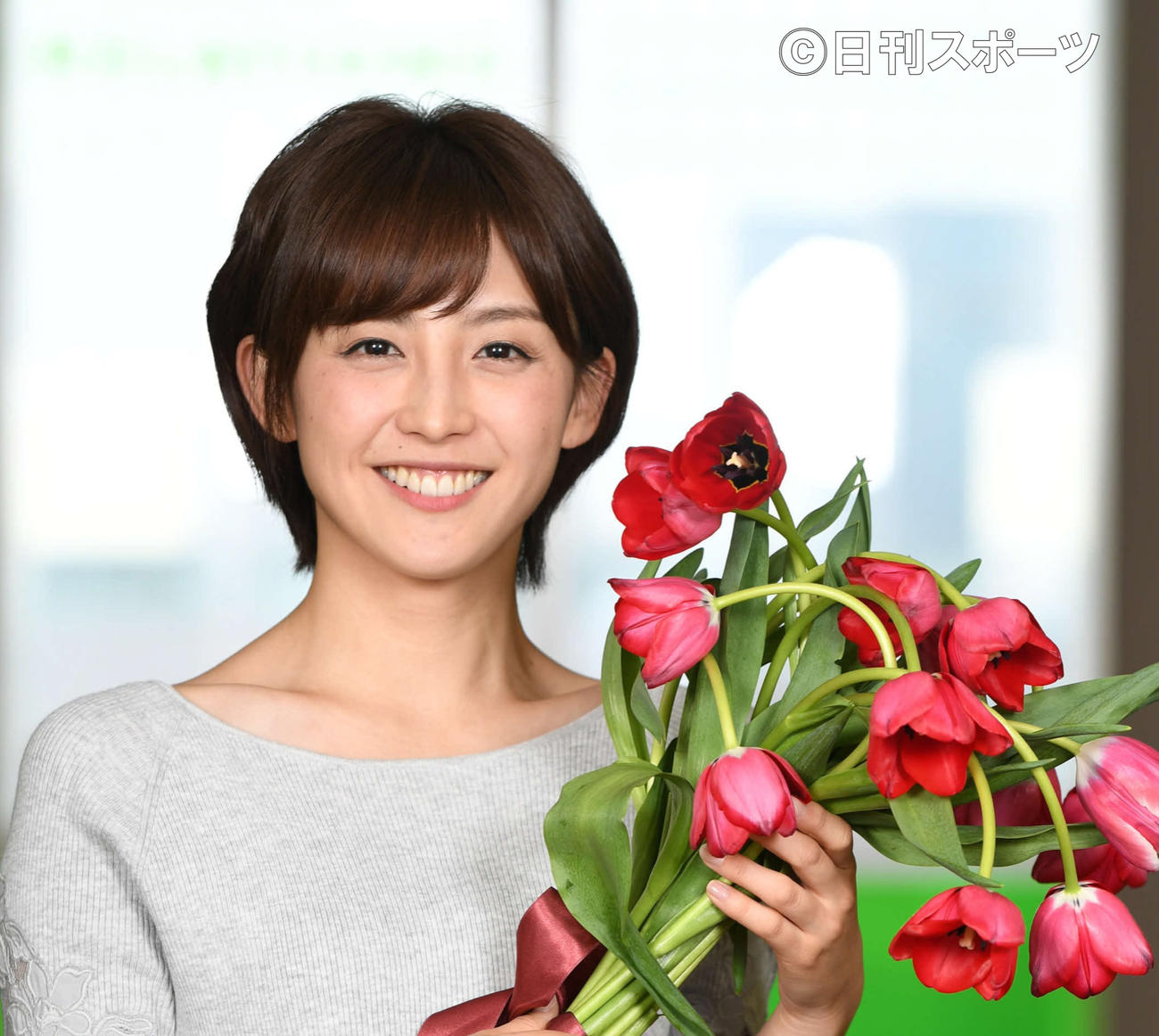 宮司愛海アナウンサー（18年3月撮影）