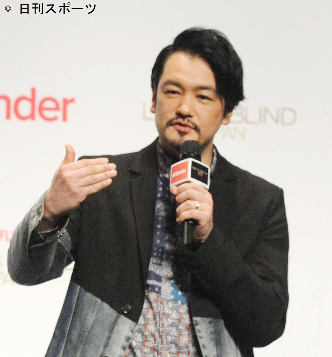 都内でイベントに出席した純烈小田井（撮影・山口昌久）