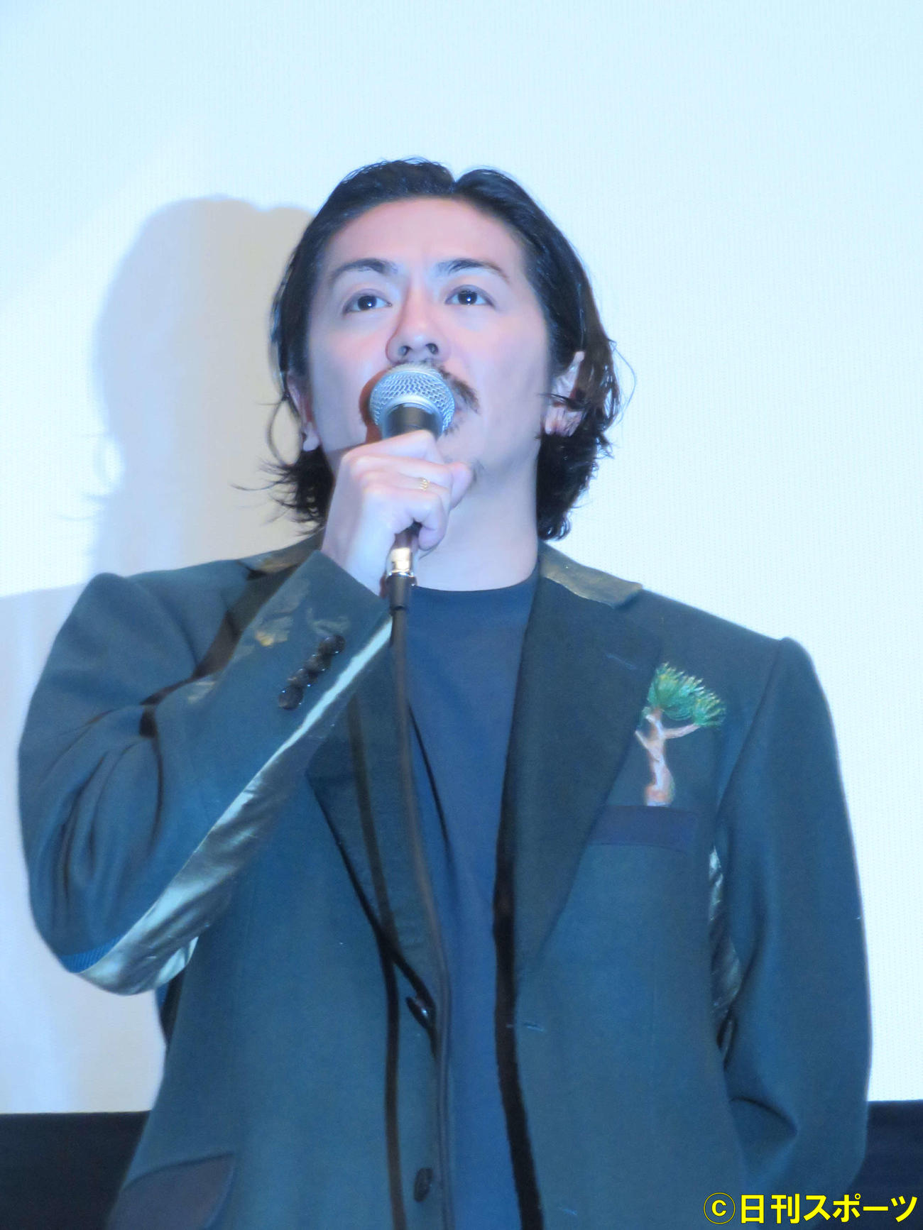 映画「DEATH DAYS」「生まれゆく日々」初日舞台あいさつに登壇した森田剛（撮影・村上幸将）