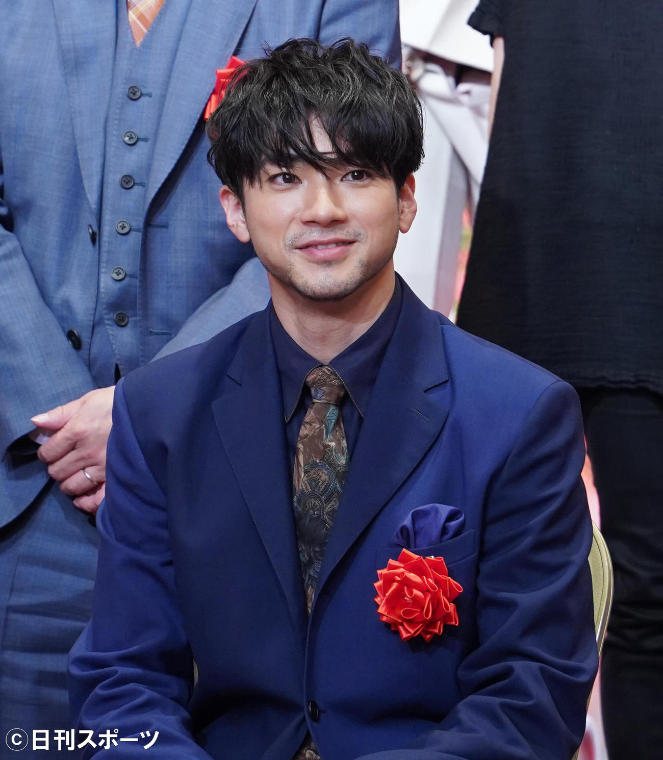 「デジタル・コンテンツ・オブ・ジ・イヤー’21／第27回AMDアワード」授賞式に登壇した、山田裕貴（撮影・佐藤勝亮）