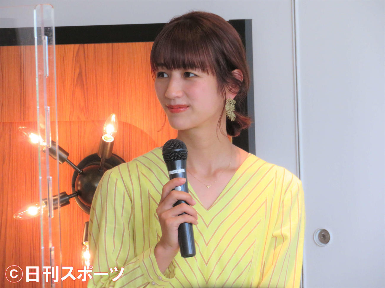 眠りを楽しむ体験イベント「眠りを楽しむWEEK」の内覧会に登壇した前田有紀さん（撮影・三須佳夏）