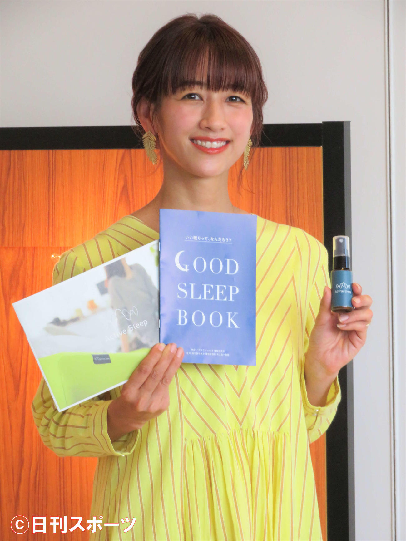 眠りを楽しむ体験イベント「眠りを楽しむWEEK」の内覧会に登壇した前田有紀さん（撮影・三須佳夏）
