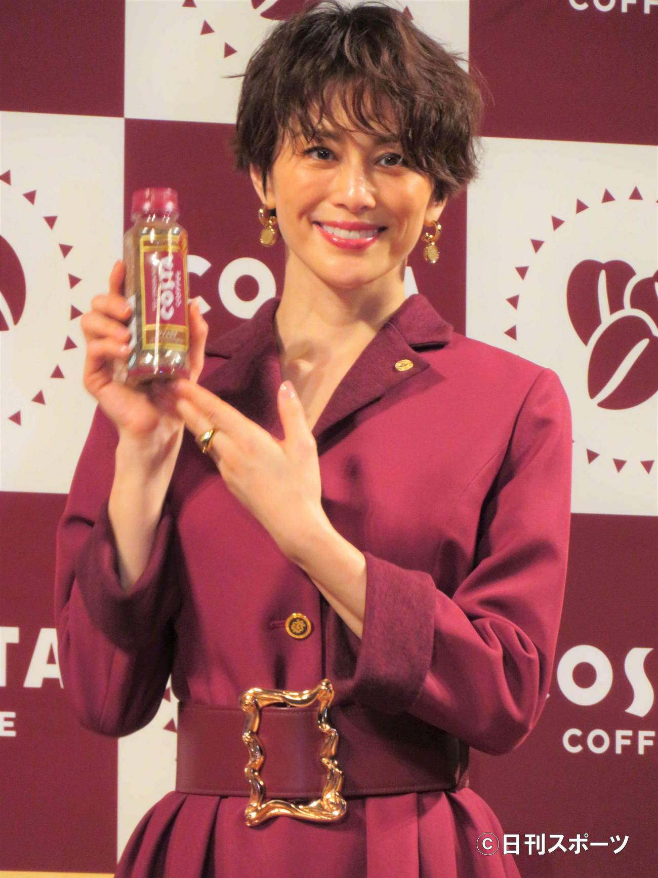 「コスタコーヒー」の新CM発表会に出席した米倉涼子（撮影・三須佳夏）