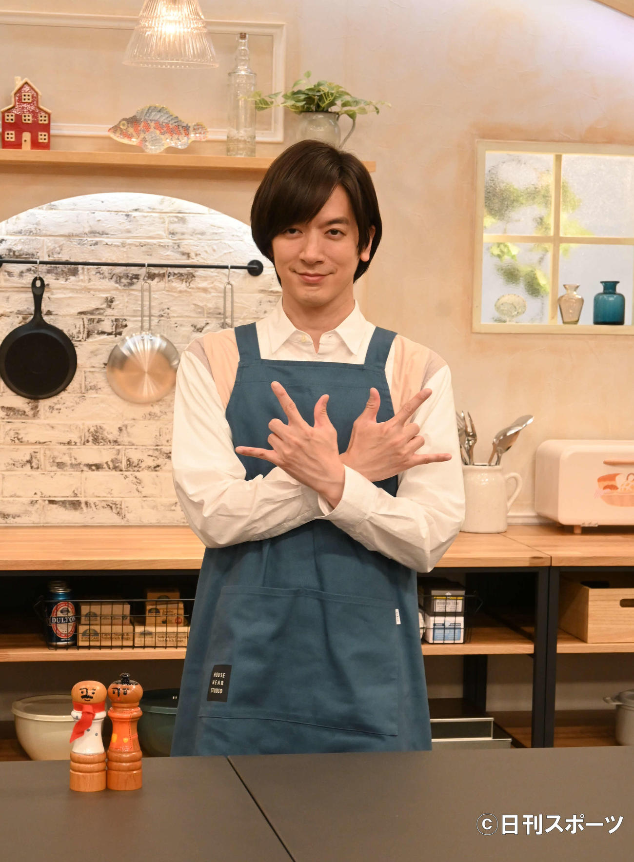 料理番組「DAIGOも台所」の初収録に臨んだDAIGO（撮影・松浦隆司）