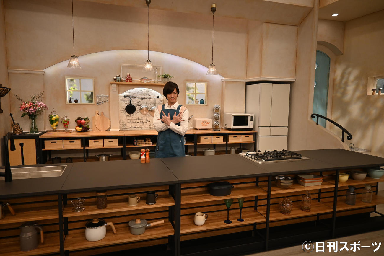 料理番組「DAIGOも台所」の初収録に臨んだDAIGO（撮影・松浦隆司）