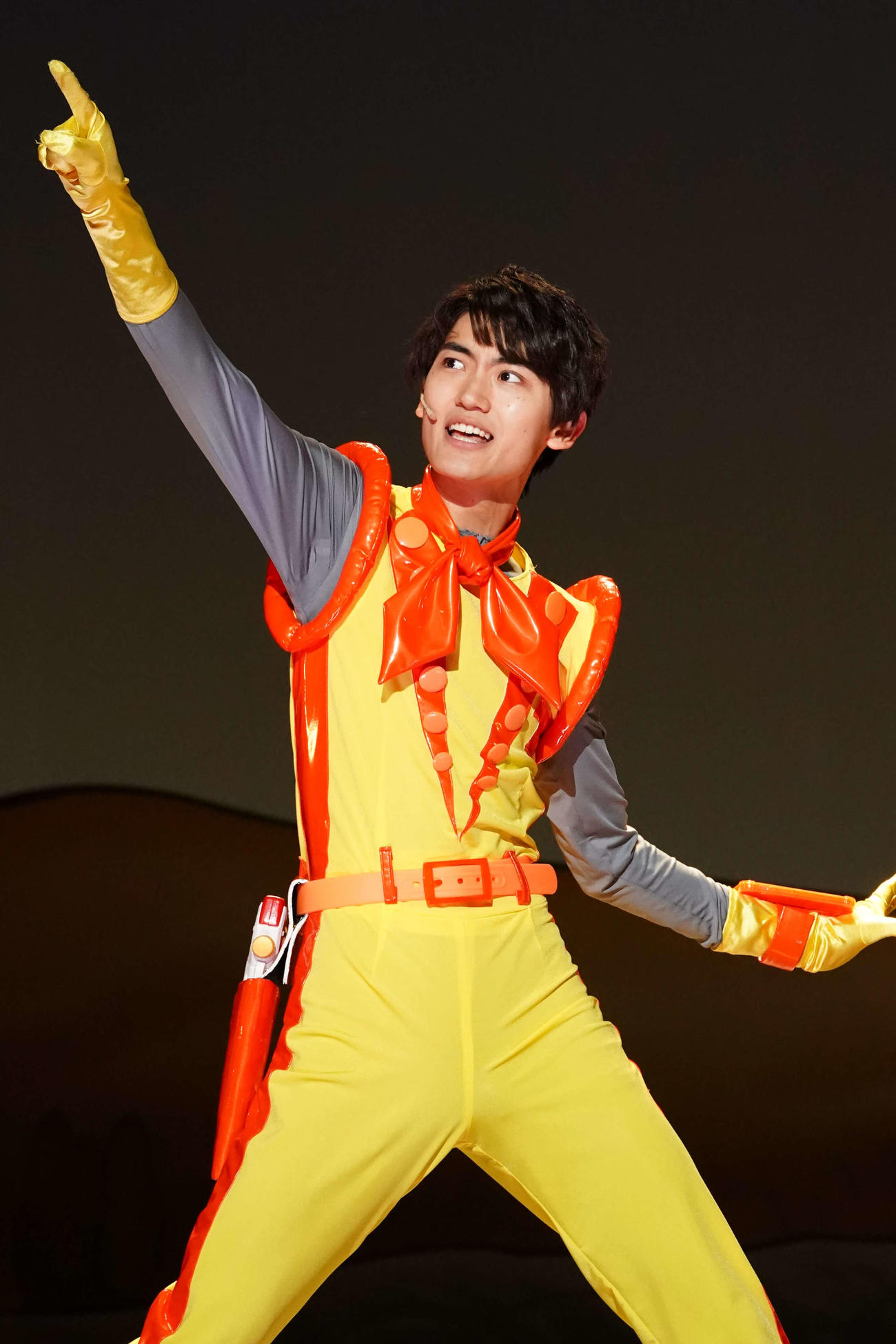 「チコちゃんに叱られる！　on STAGE　～そのとき歴史はチコっと動いた！～」の公開ゲネプロに臨む高橋颯