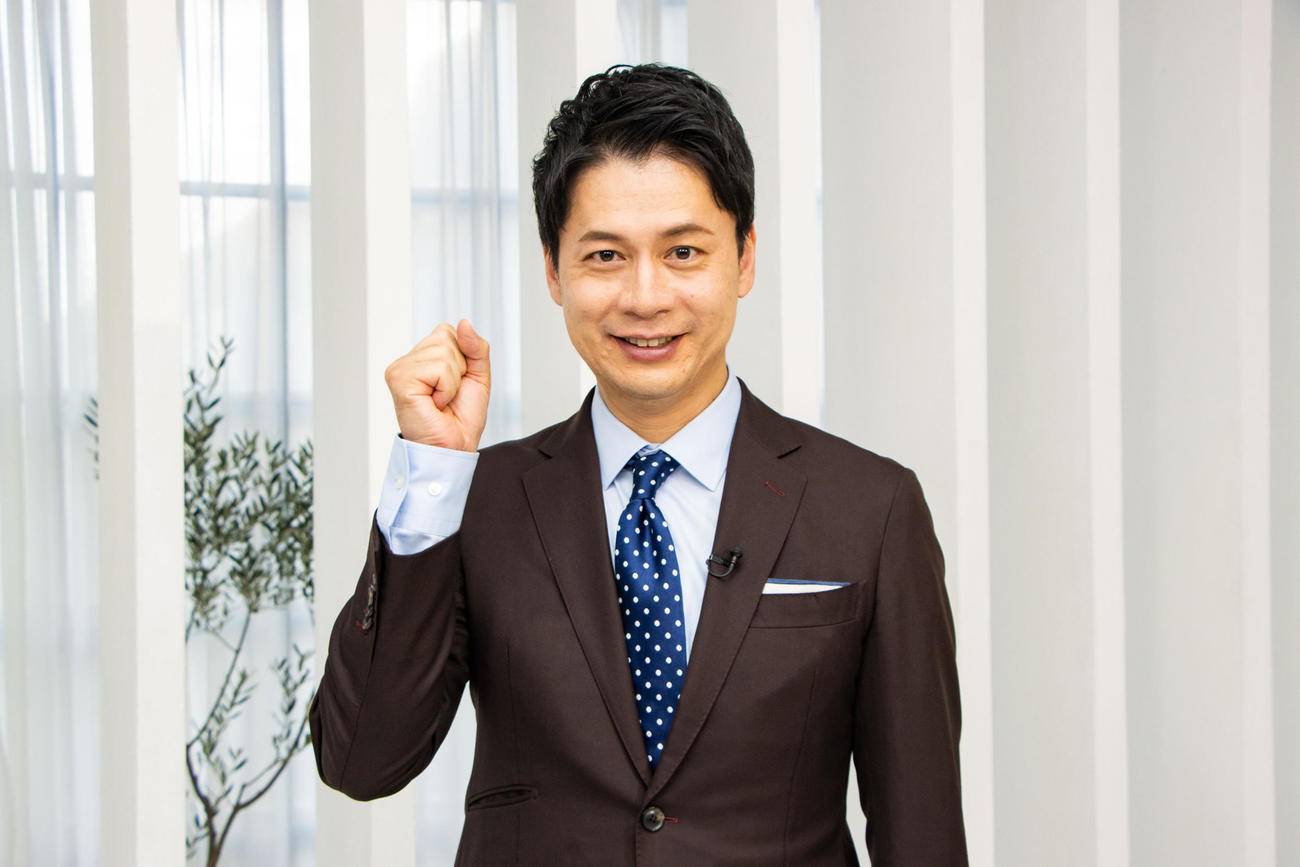 テレビ大阪「日経スペシャル　もしものマネー道　もしマネ」のMCを務める石井亮次アナウンサー