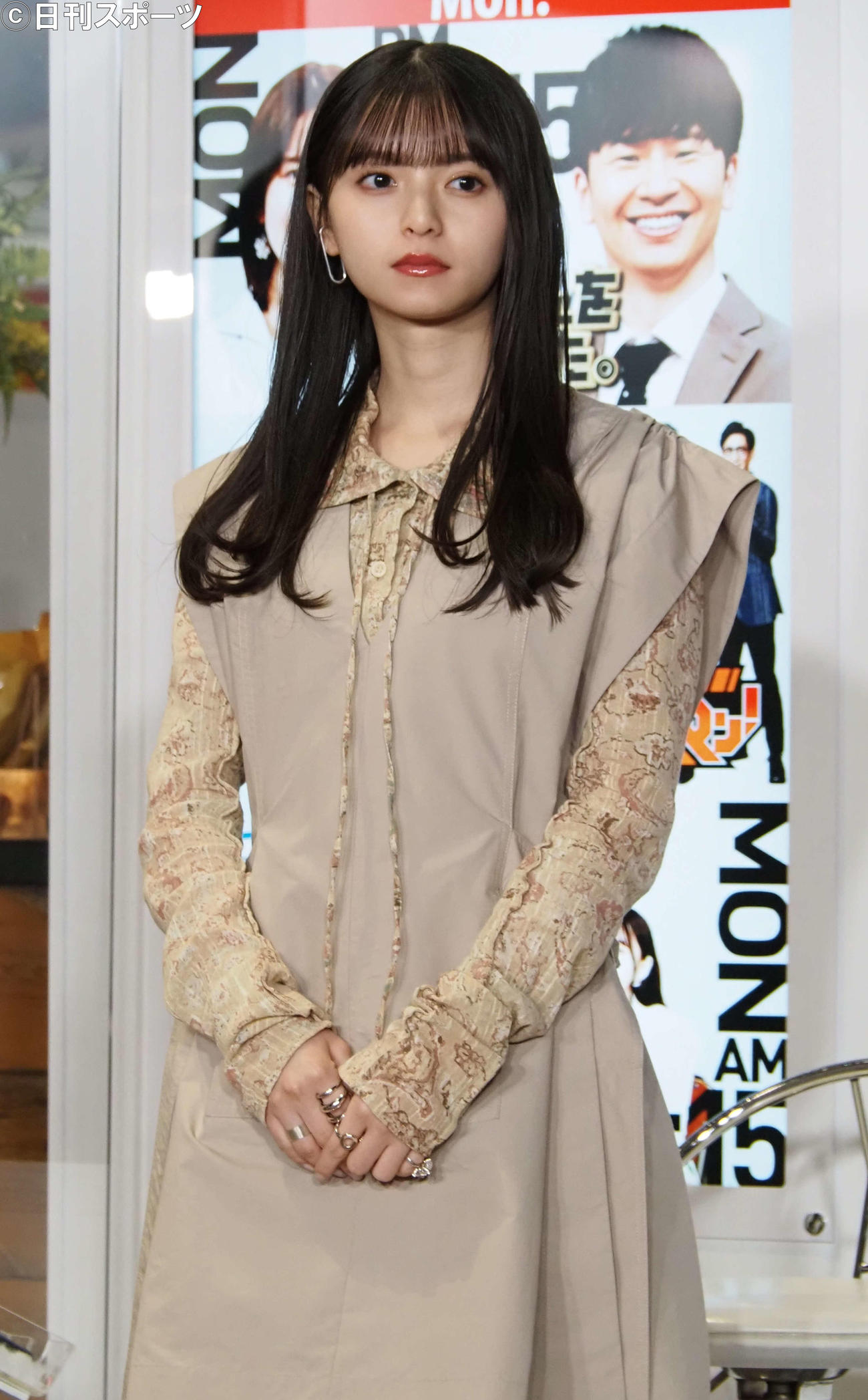 テレビ朝日「スーパーバラバラ大作戦」の会見に出席した乃木坂46齋藤飛鳥（撮影・遠藤尚子）