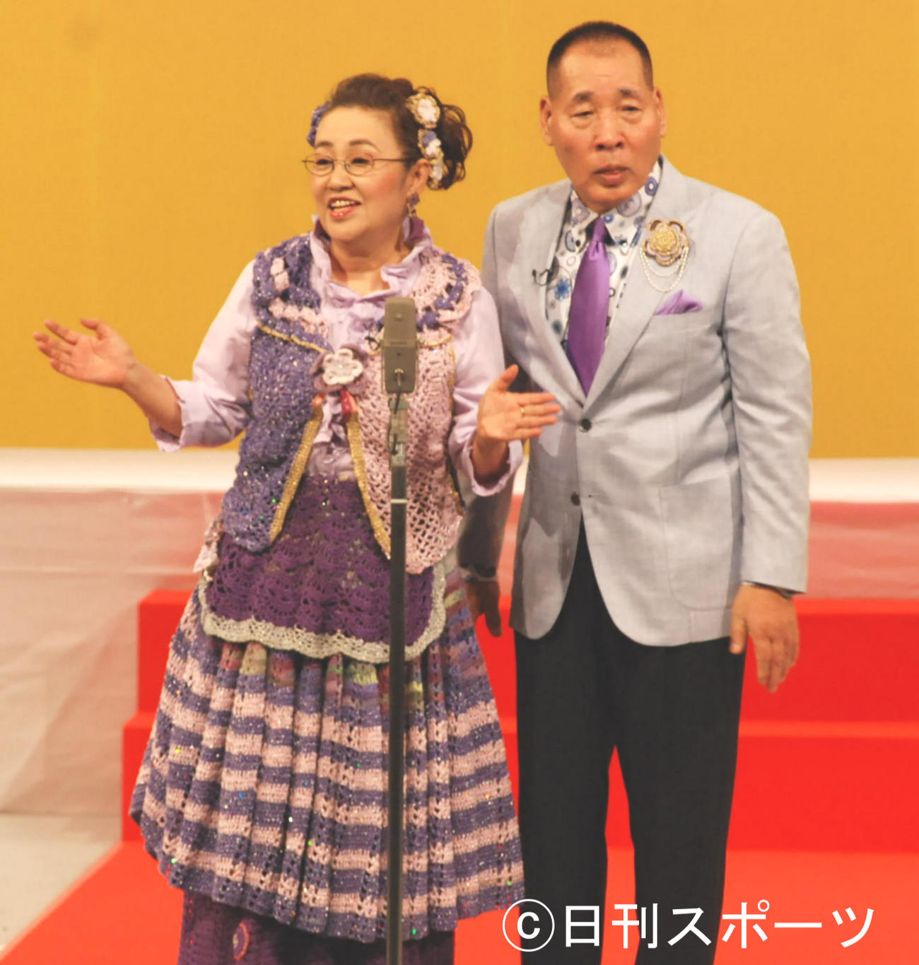 宮川大助・花子（2018年4月1日撮影）