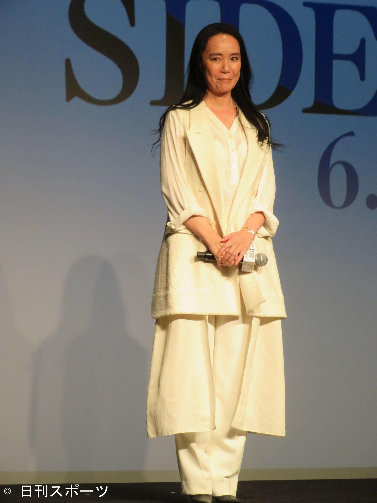東京五輪公式記録映画の製作報告会見を開いた河瀬直美監督（撮影・村上幸将）