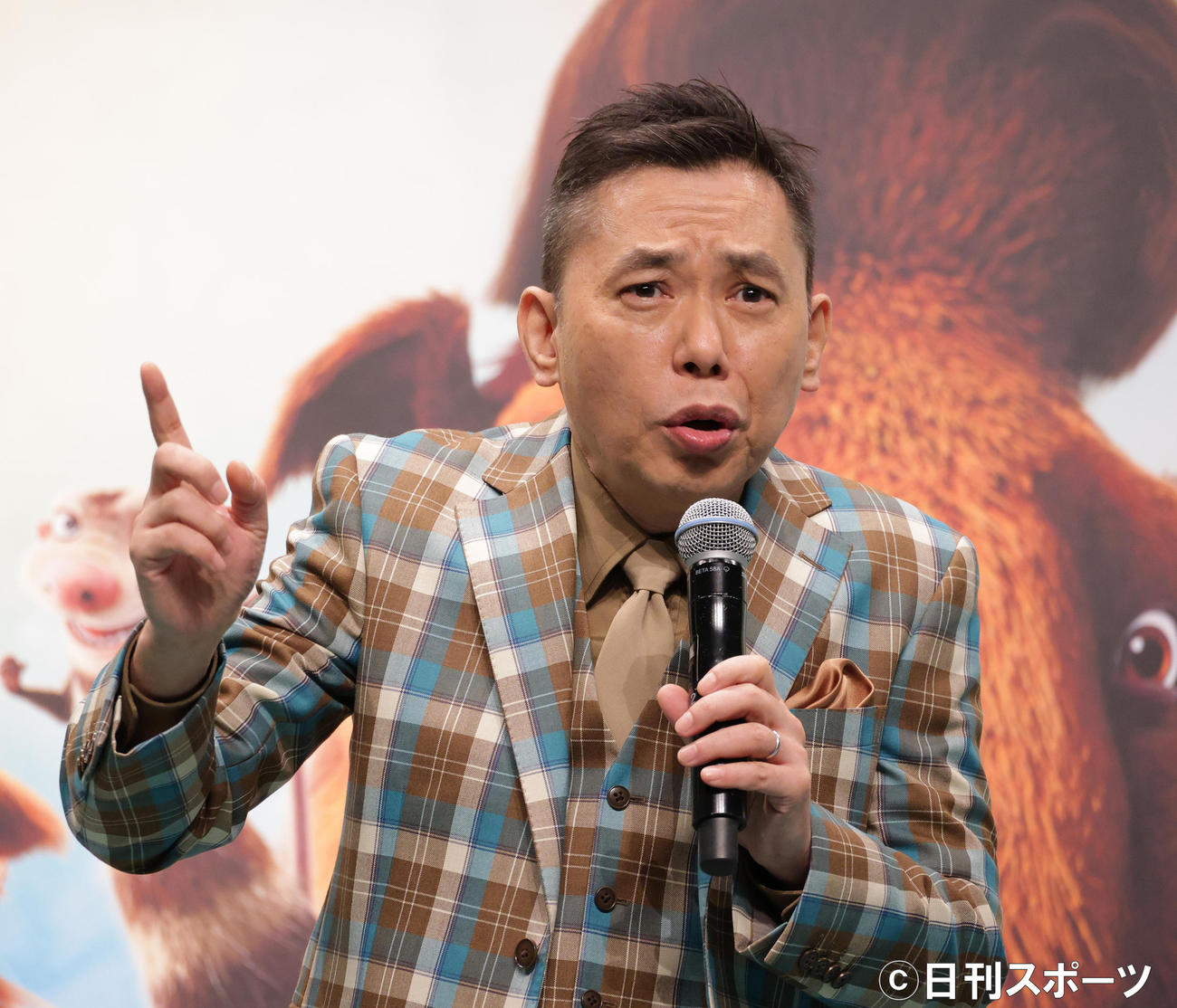 映画「アイス・エイジ　バックの大冒険」配信記念イベントに出席し会場を盛り上げる爆笑問題の太田光（撮影・中島郁夫）