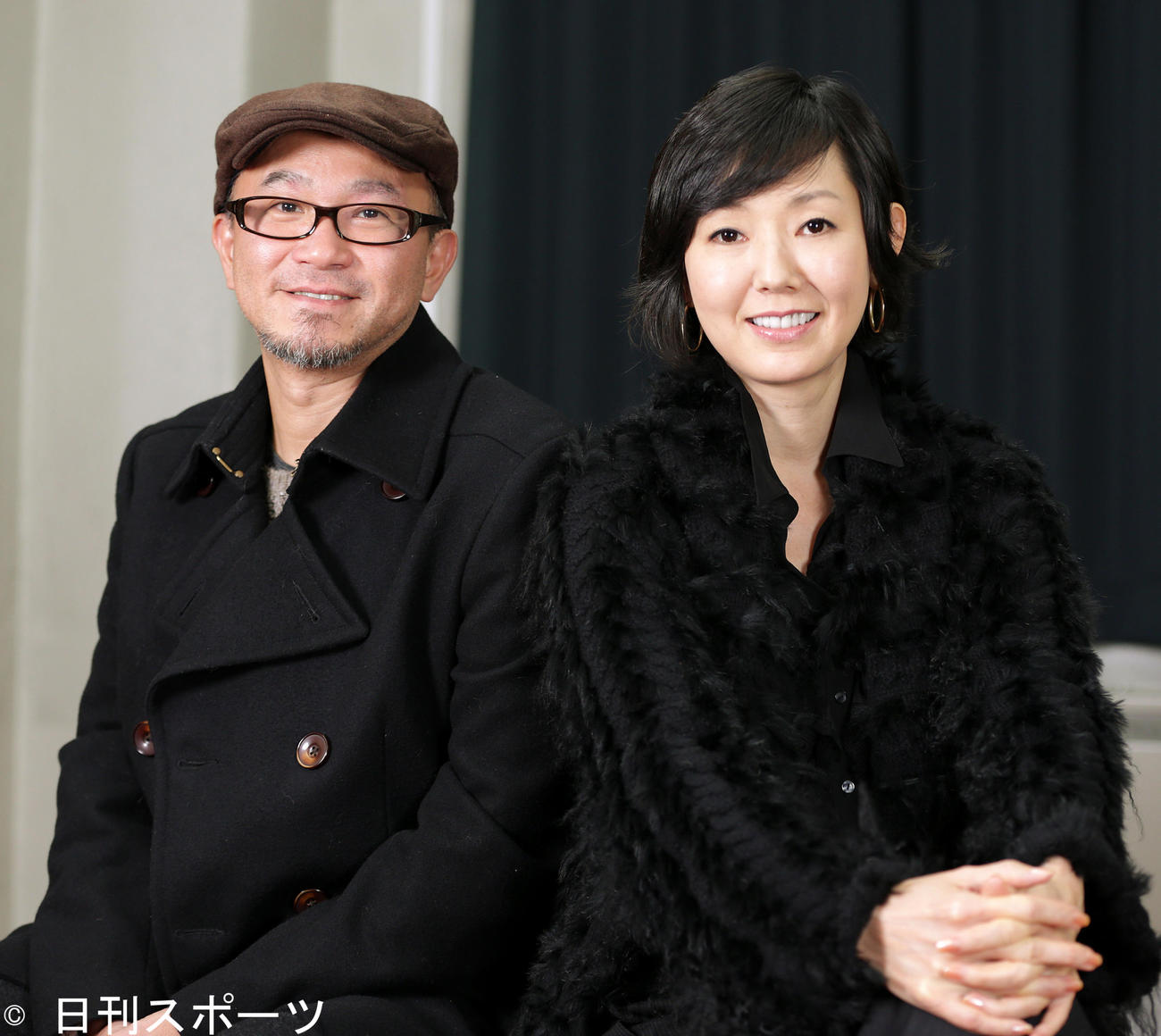 青山真治監督ととよた真帆（2012年12月撮影）