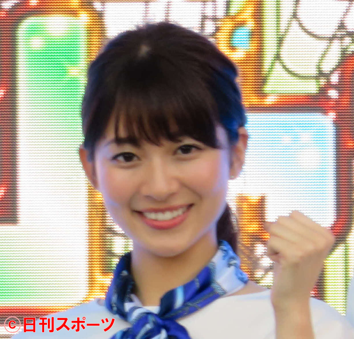 TBS山本里菜アナ（2017年7月撮影）