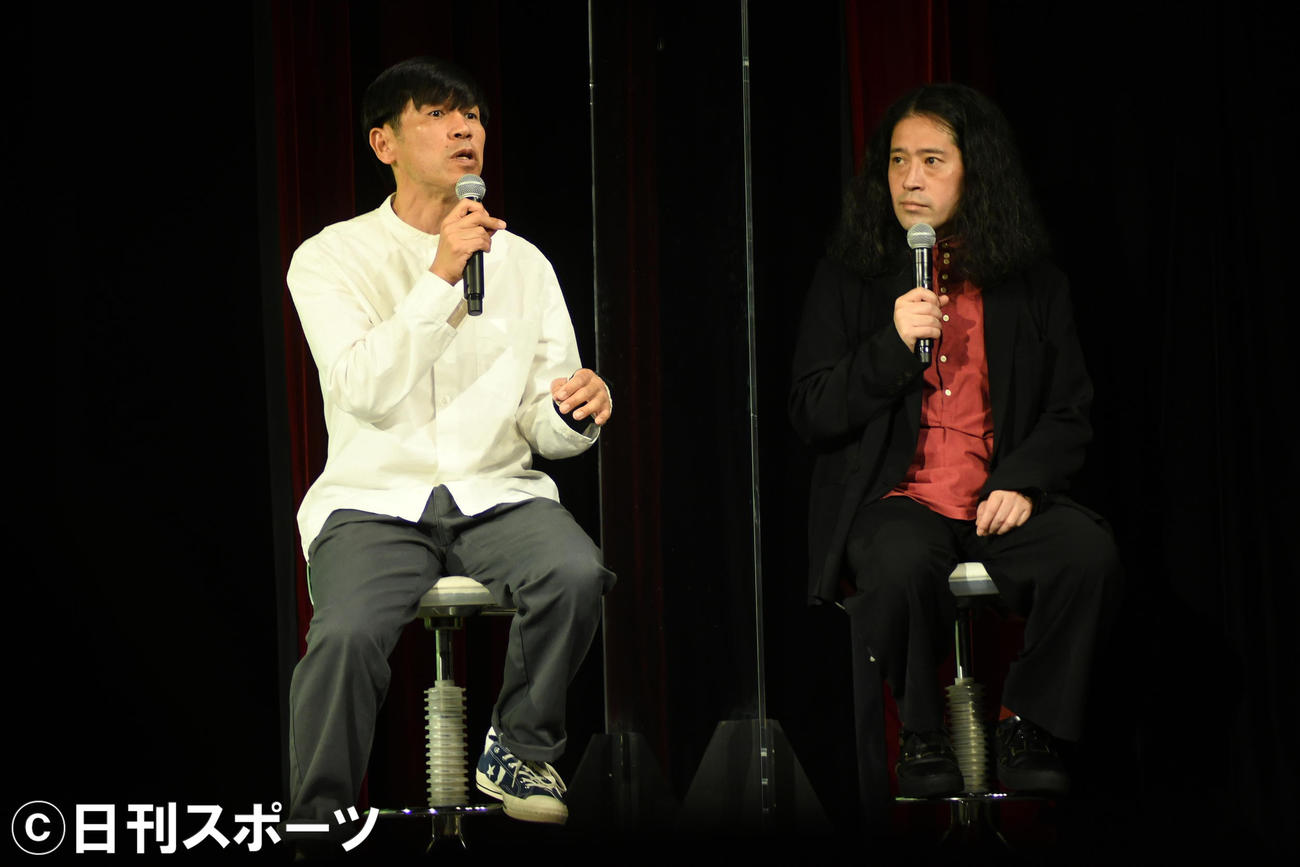 「有楽町でも沖縄国際映画祭！」イベントでトークするゴリ（左）と又吉直樹（撮影・大友陽平）