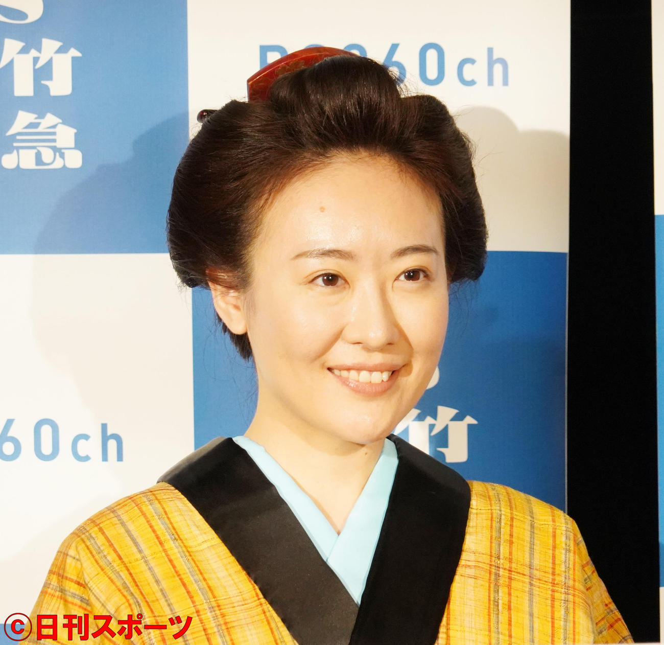 BS松竹東急の連続ドラマ「家電侍」の記者会見に出席した前田亜季（撮影・佐藤成）