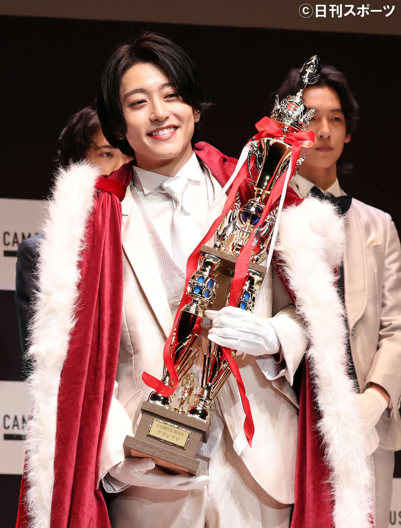 「CAMPUS BOYS 2022」グランプリに選ばれた荒井啓志さん（撮影・丹羽敏通）