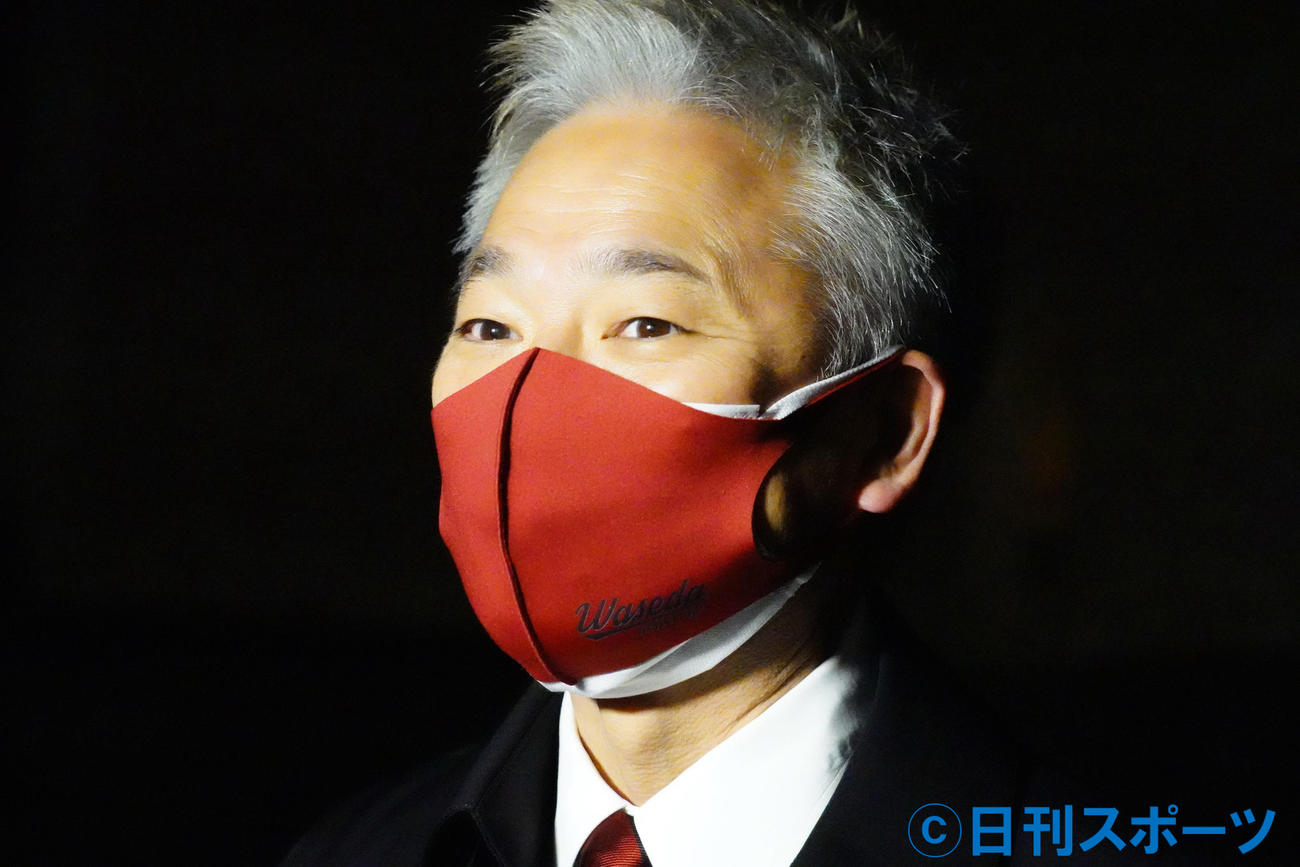 早大大学院のスポーツ科学研究科に入学したお笑いコンビ、ホンジャマカの恵俊彰（撮影・佐藤成）