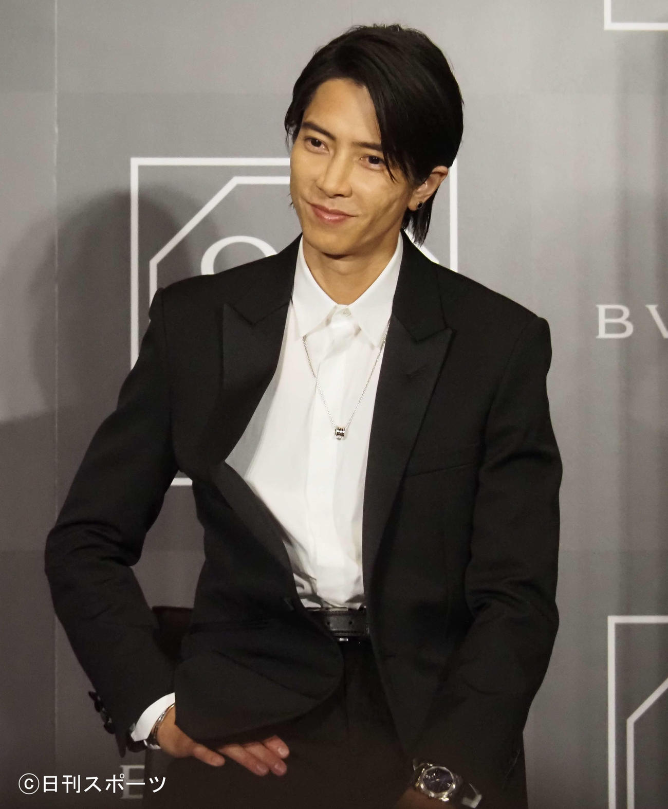 BVLGARI「オクト」10周年記念イベントに出席した山下智久（撮影・遠藤尚子）