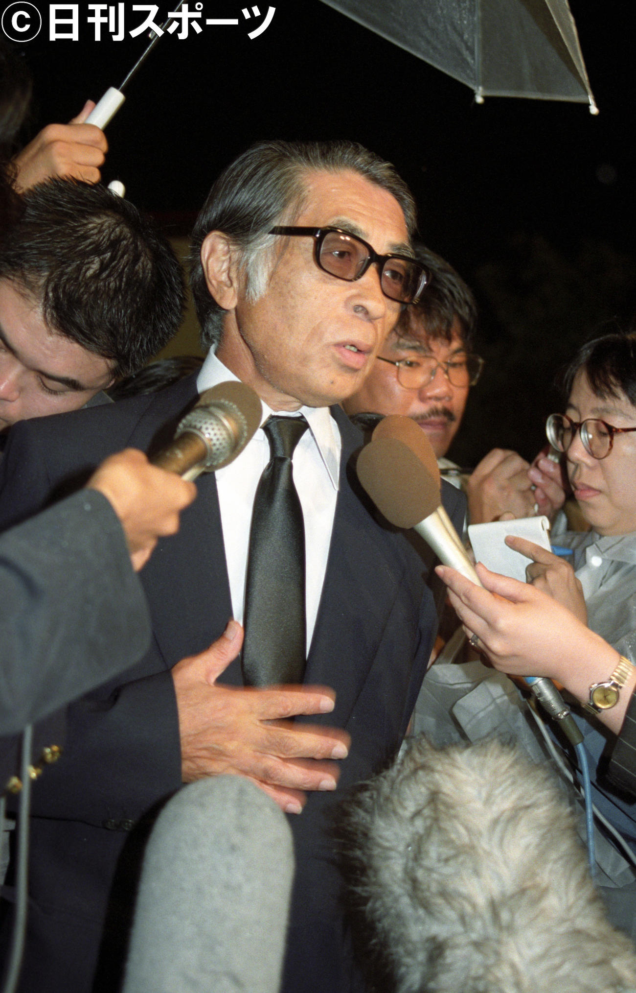 黒沢明さんの弔問に訪れた藤子不二雄Aさん（1998年9月撮影）
