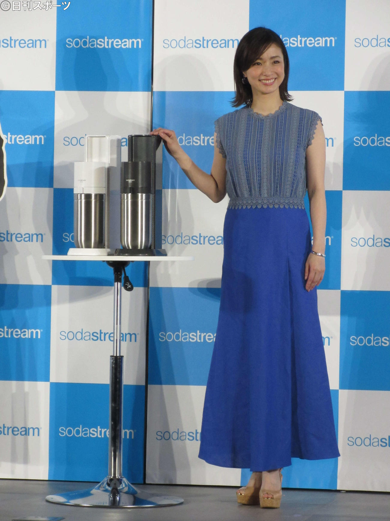 ソーダストリーム新商品発表会に出席した上戸彩（撮影・加藤理沙）