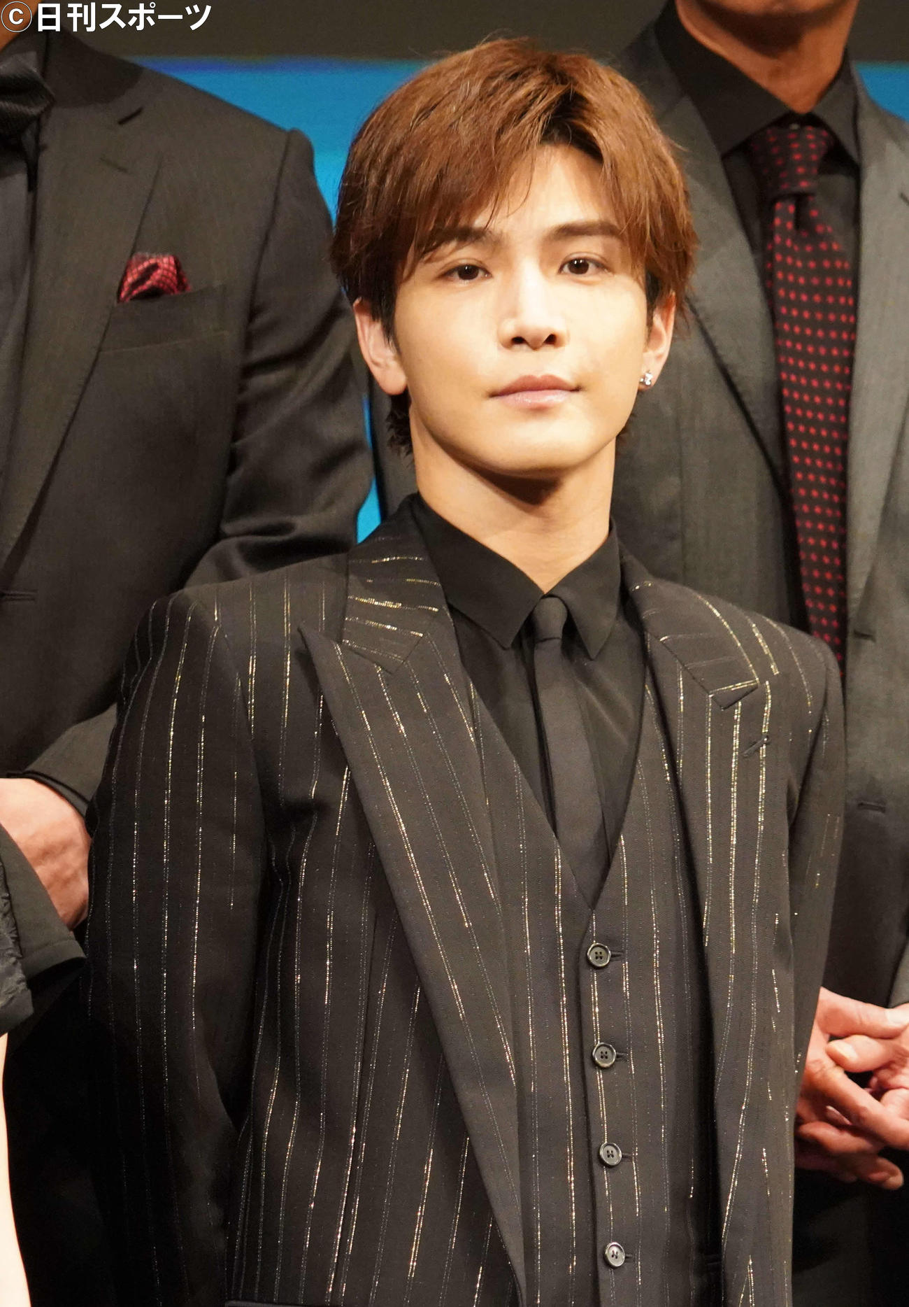 映画「死刑にいたる病」の完成披露試写会に出席した岩田剛典（撮影・佐藤成）