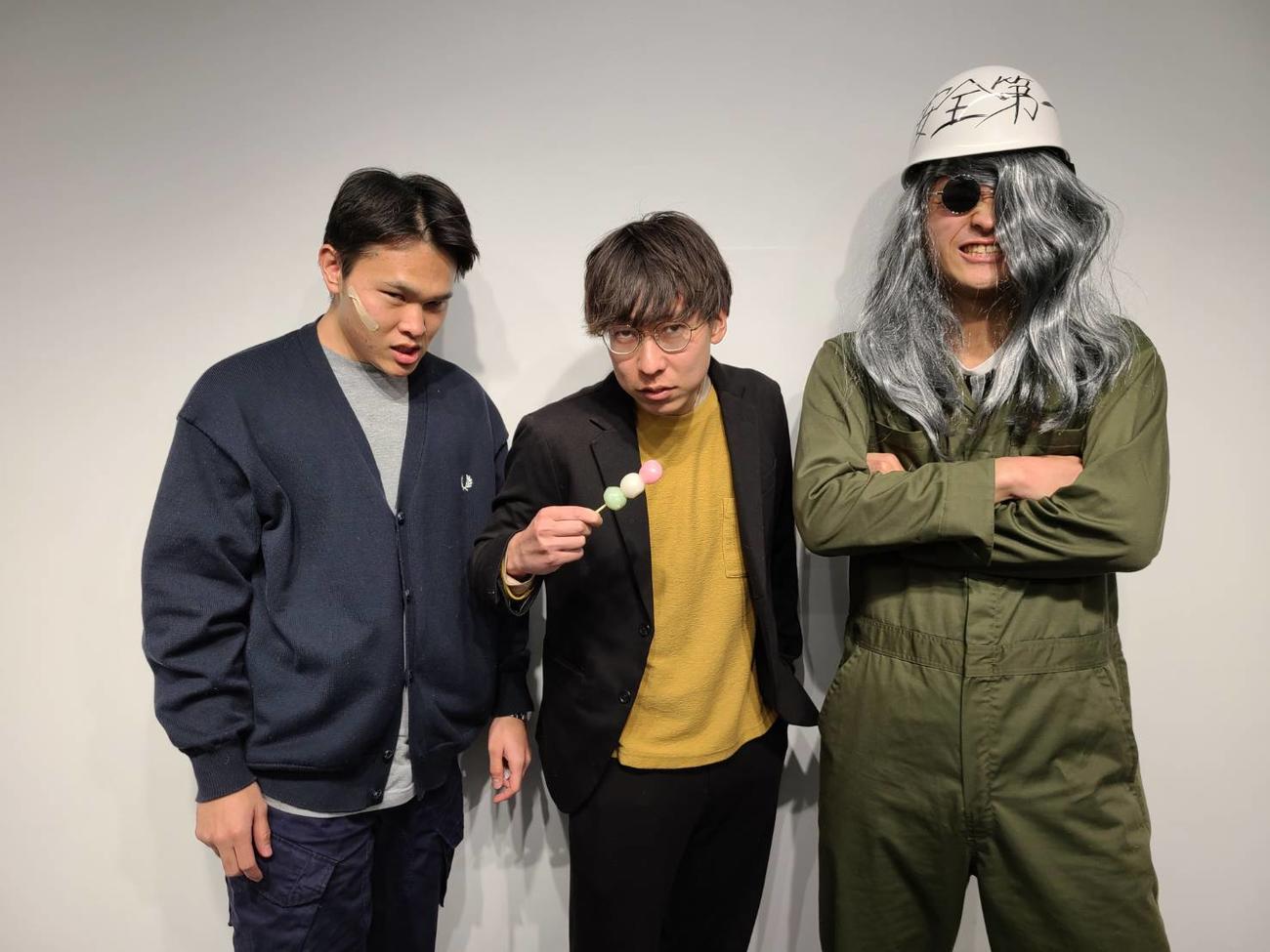 左から、らこめでぃの望月澪七、藤井隆太、村山立峰