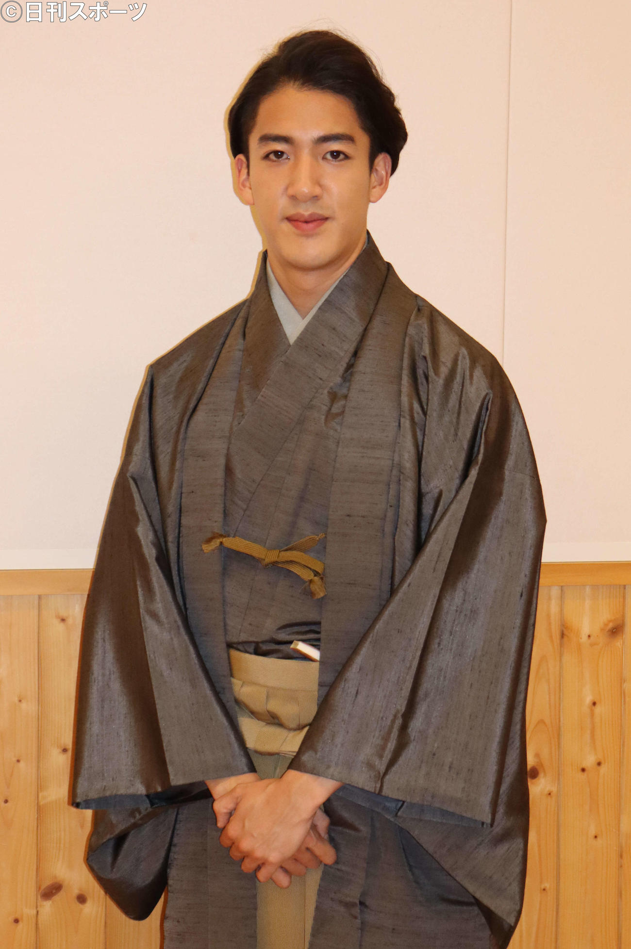 「團菊祭五月大歌舞伎」の取材会に出席した尾上右近（撮影・小林千穂）