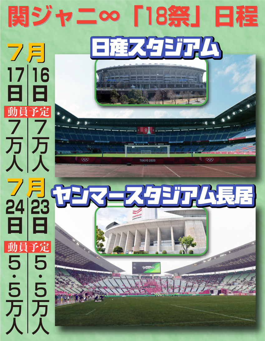 関ジャニ∞「18祭」日程