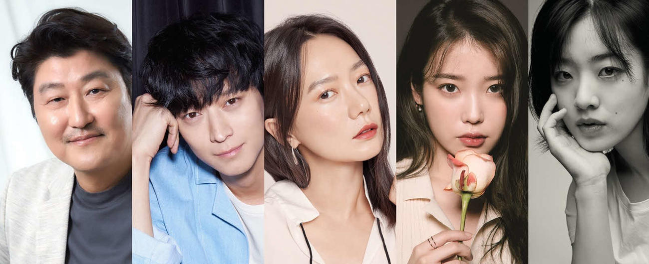 韓国映画「ベイビー・ブローカー」に出演する、左からソン・ガンホ、カン・ドンウォン、ぺ・ドゥナ、イ・ジウン、イ・ジュヨン（提供: CJエンターテインメント、YGエンターテインメント、ジョルジオアルマーニビューティー）