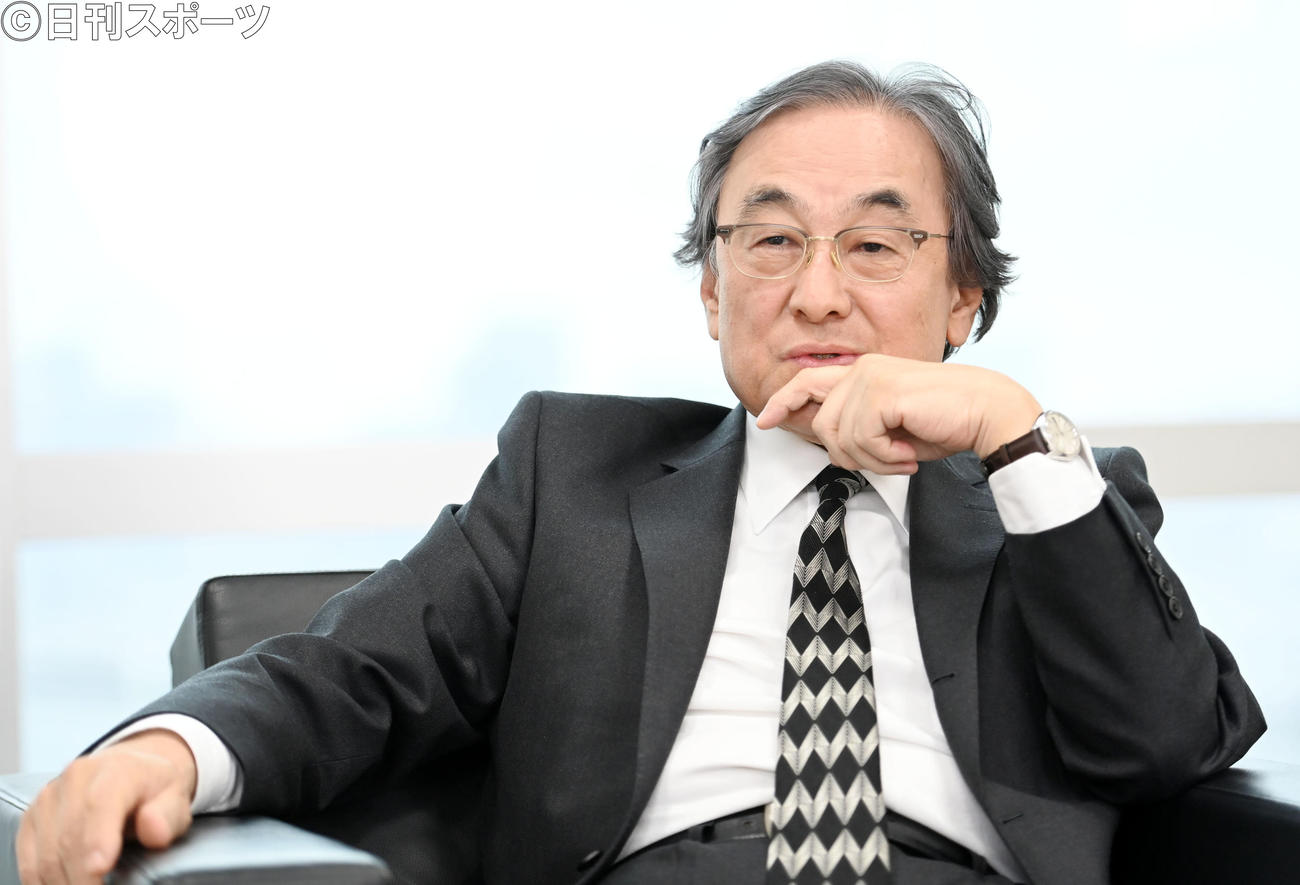 著書復刊で日刊スポーツの取材に応じたフジテレビ金光修社長（2022年3月撮影）