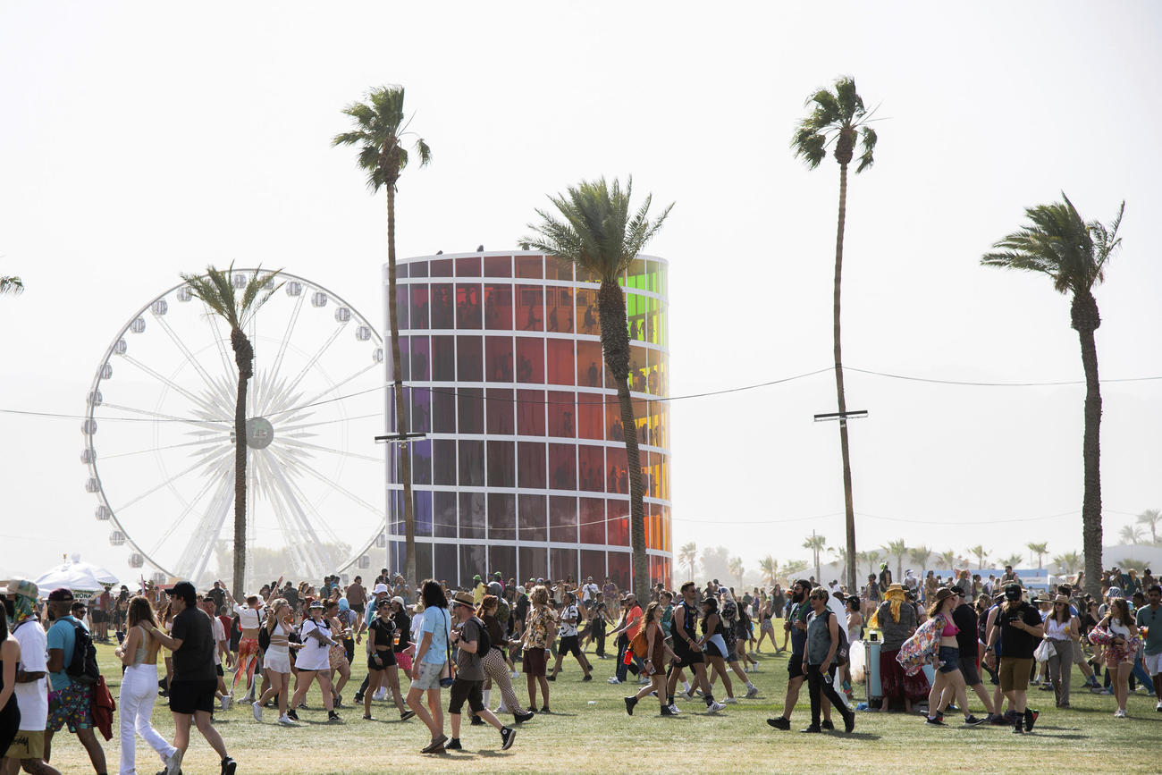 カリフォルニア州インディオで開催されたエンパイアポロクラブのコーチェラミュージック＆アーツフェスティバル（Photo by Amy Harris/Invision/AP）
