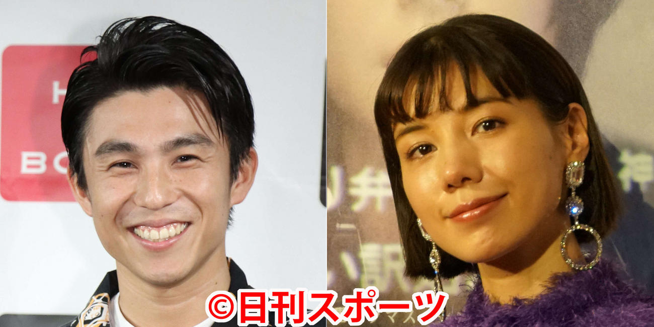 中尾明慶（左）と仲里依紗