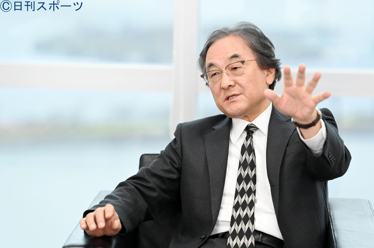 著書復刊に際し、日刊スポーツの取材に応じたフジテレビ金光修社長（22年3月撮影）