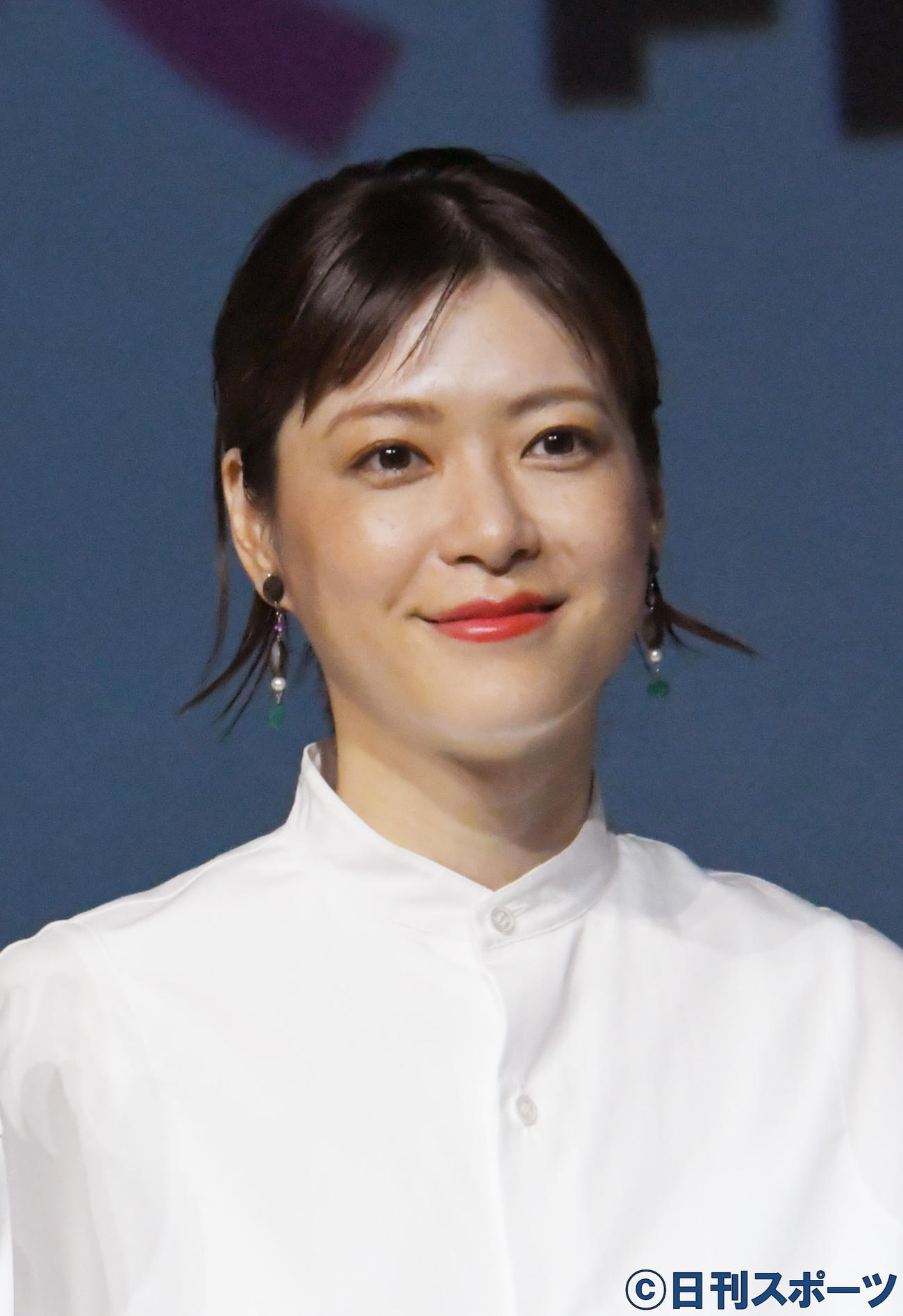 TBS火曜ドラマ「持続可能な恋ですか？」制作発表　主演の沢田役の上野樹里（2022年3月撮影）