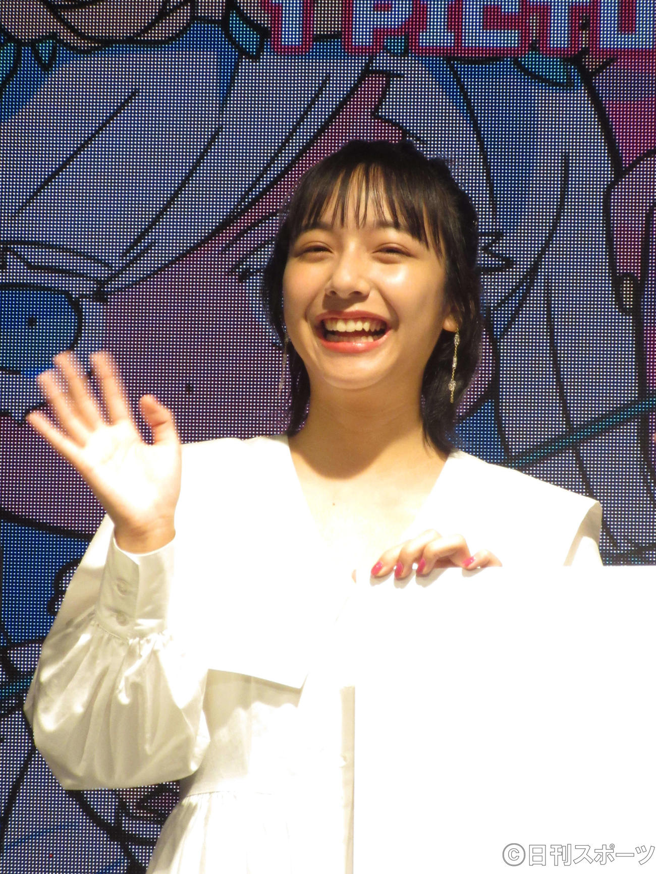 「『1PICTURE 1STORY』”あの子になりたい”トークライブ」に出席した、山之内すず（撮影・加藤理沙）