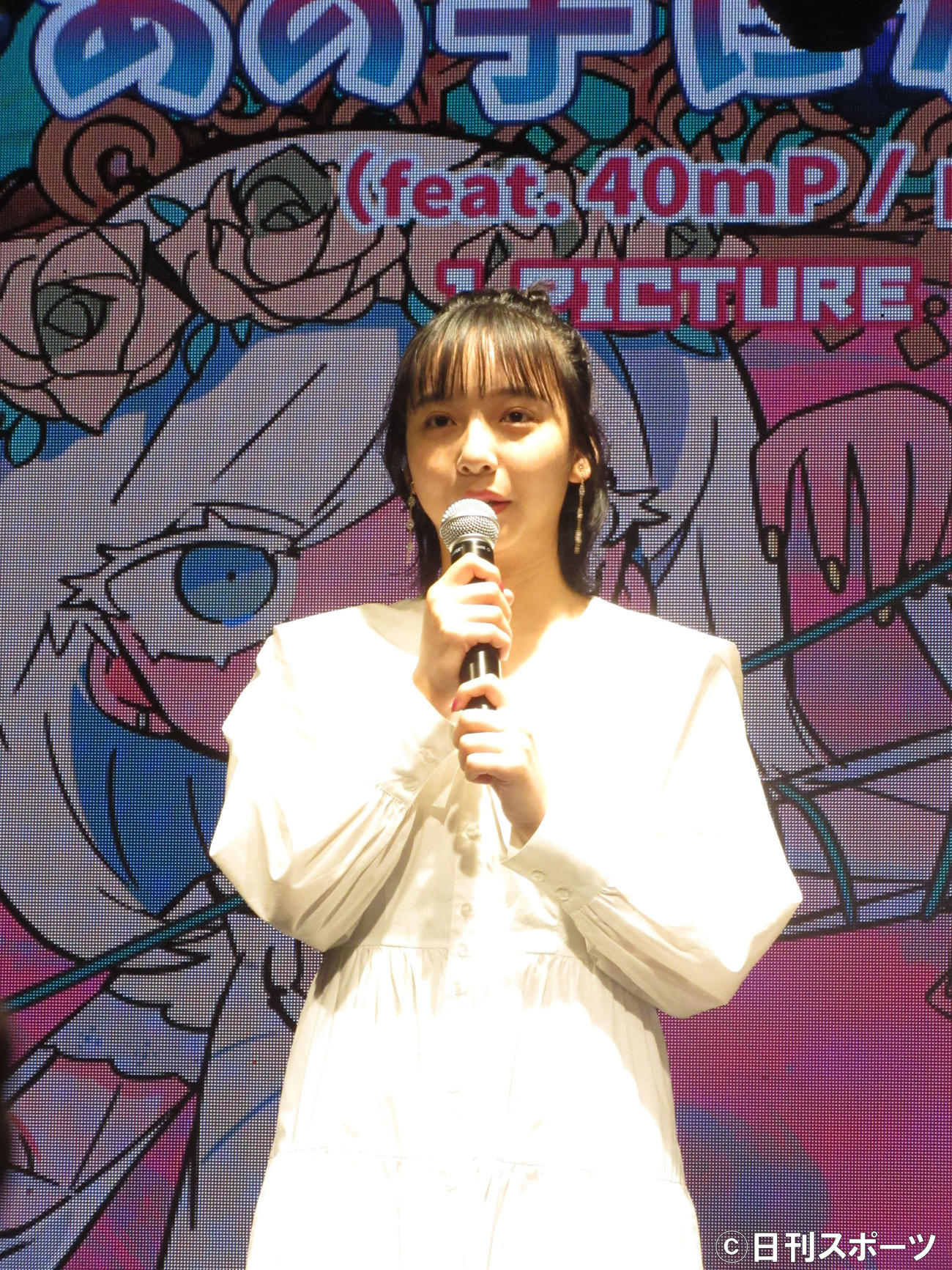 「『1PICTURE 1STORY』”あの子になりたい”トークライブ」に出席した、山之内すず（撮影・加藤理沙）