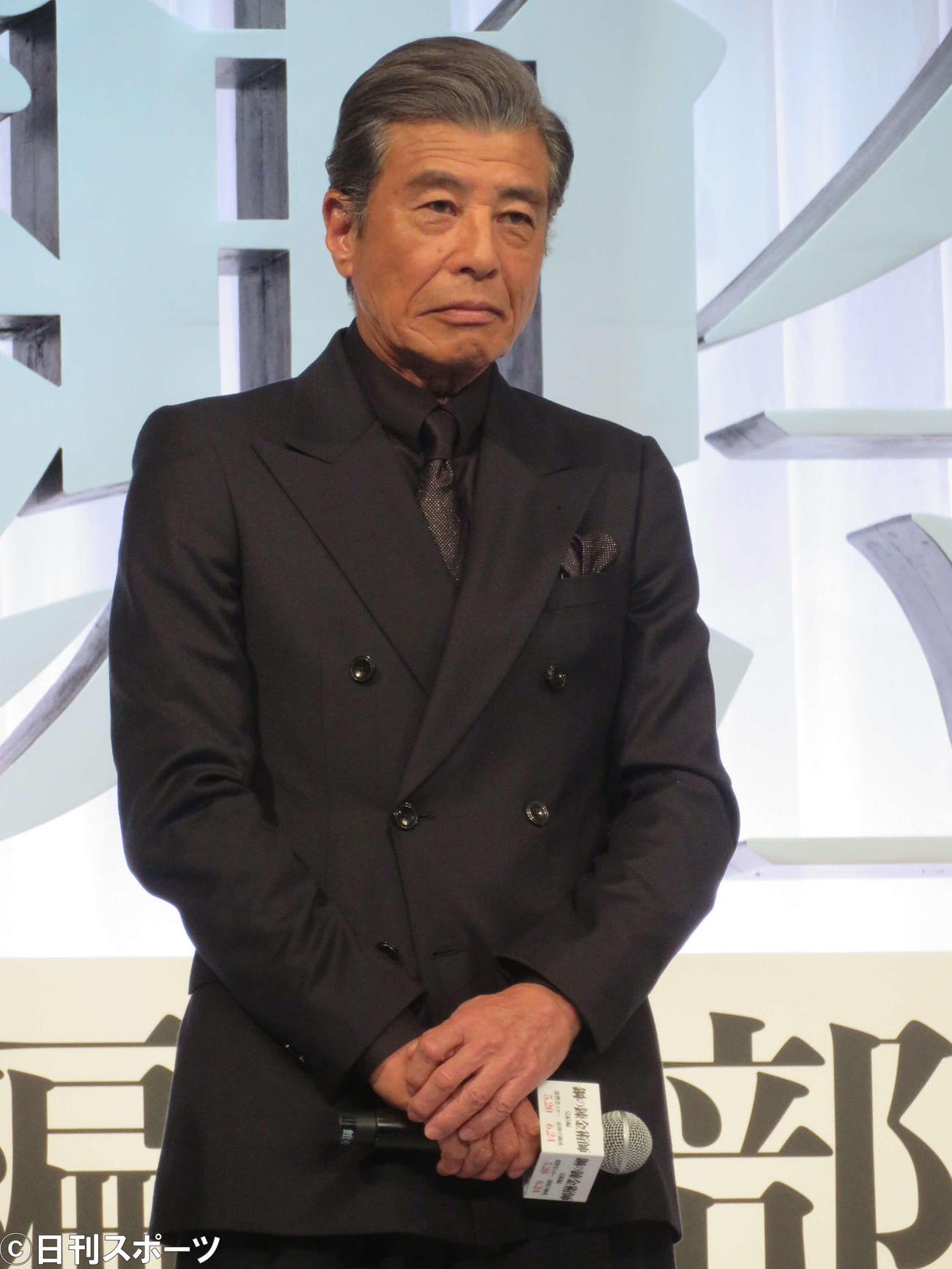 映画「鋼の錬金術師　完結編　復讐者スカー／最後の錬成」製作報告イベントに登壇した舘ひろし（撮影・村上幸将）