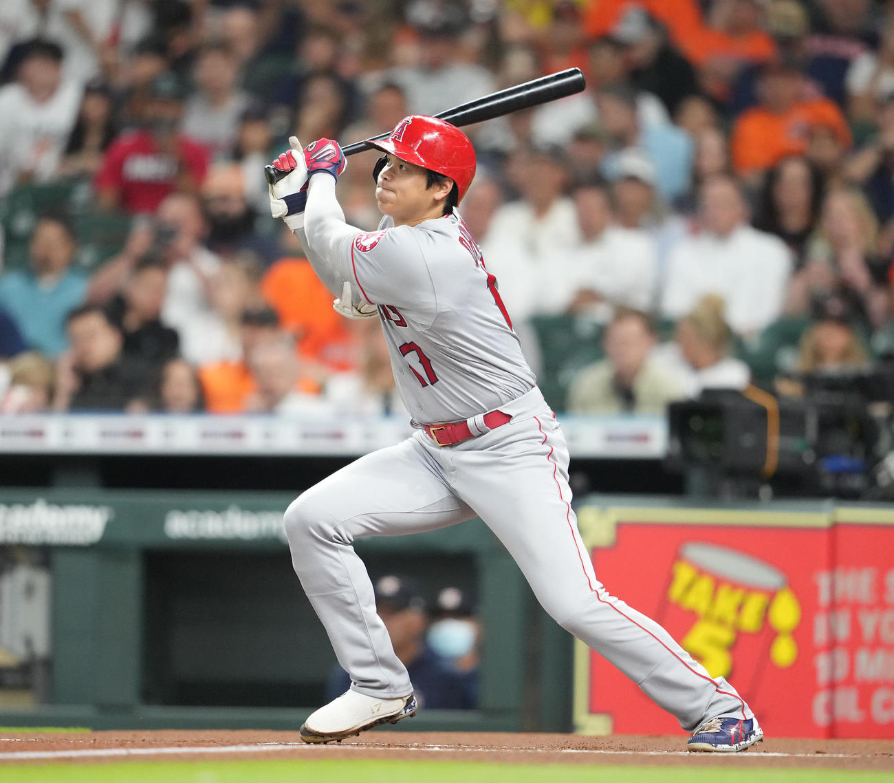 エンゼルス大谷翔平（2022年4月19日撮影）