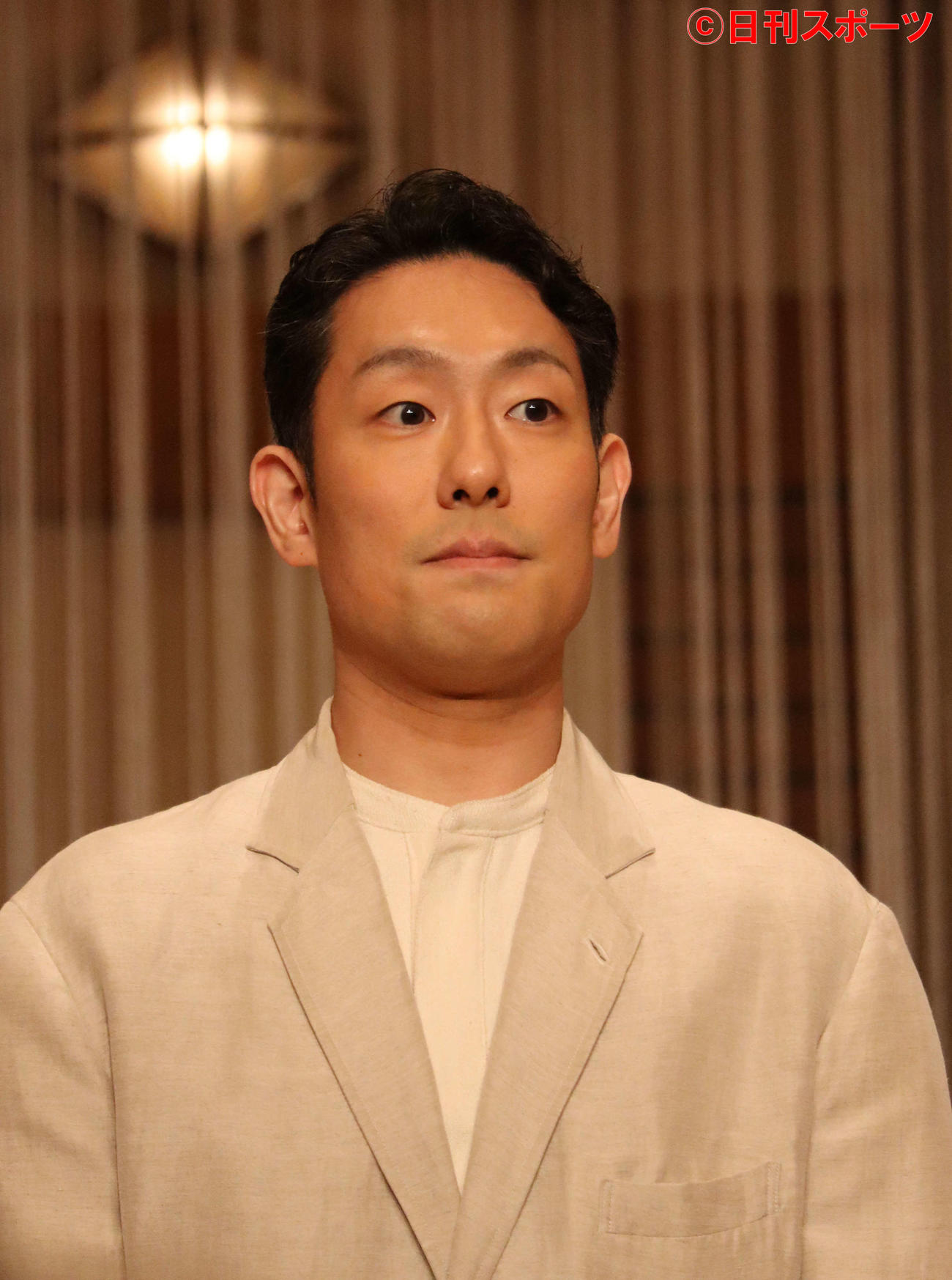 スペクタクルリーディング「バイオーム」の制作発表会見に出席した中村勘九郎（撮影・小林千穂）