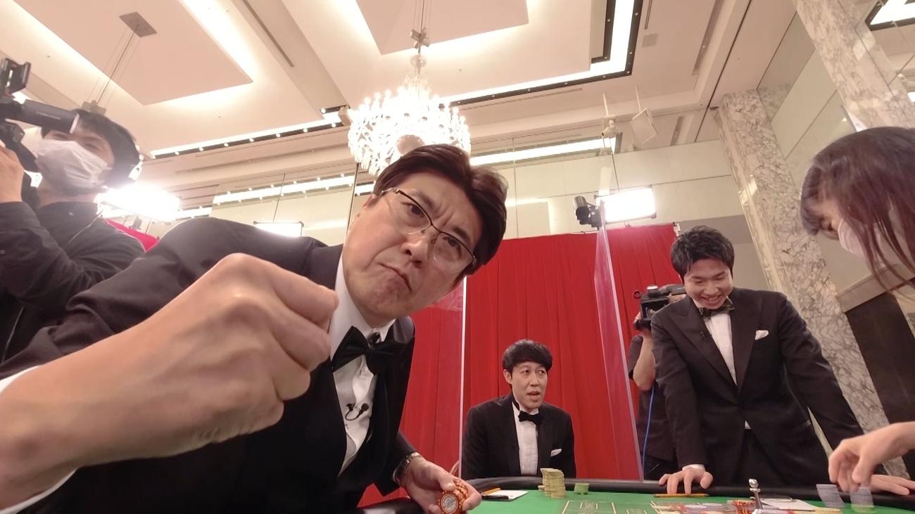 必勝を誓う石橋貴明（C）AbemaTV, Inc.