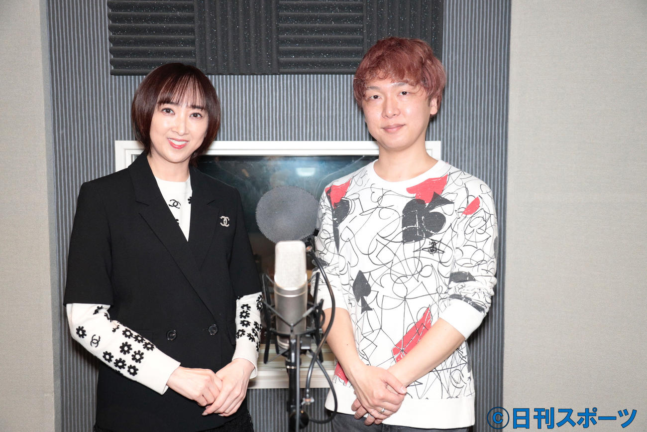 オーディオドラマ「“自称”超能力少女・三船ユリ」にゲスト出演する紫吹淳（左）と立花慎之介
