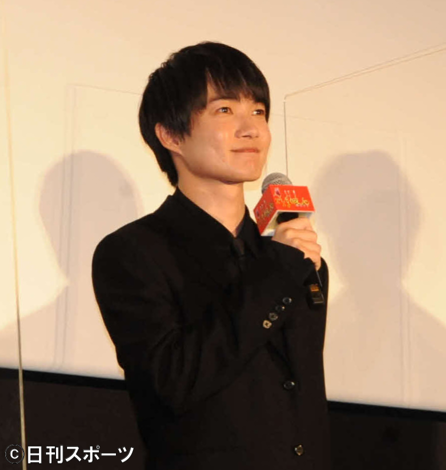 映画「ホリックxxxHOLiC」公開初日舞台挨拶に出席した神木隆之介（撮影・松尾幸之介）